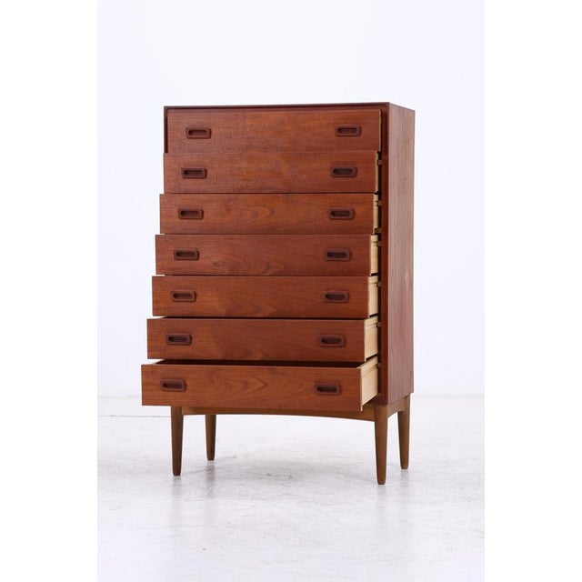 2000 - 2009 Vintage Teak Tallboy Chest of Drawers For Sale - Image 5 of 13