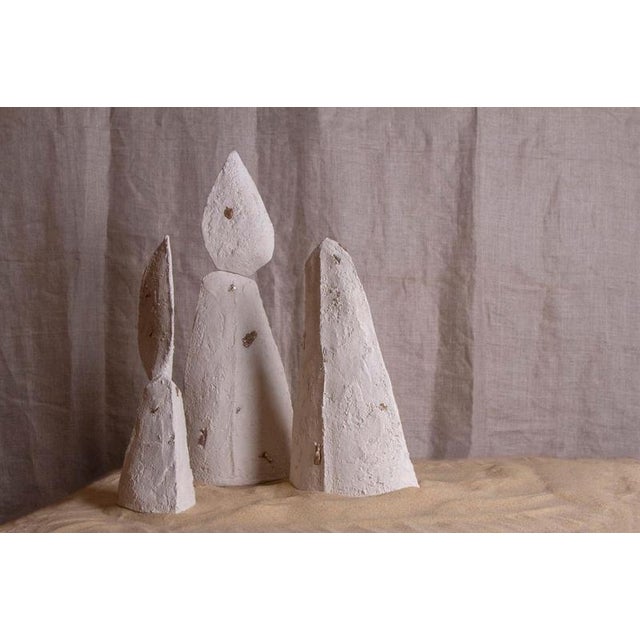 Not Yet Made - Made To Order Talisman Sculpture #1 in Sandy Stoneware with Bronze Inlays by Margaux Leycuras For Sale - Image 5 of 6