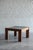 Vintage Spanish Craftsmanship: Square Pine Side Table from the 1970s Constructed from solid pine wood, this side table...