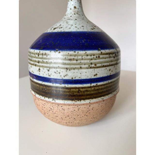 Mid-Century Modern Handmade Stoneware Ceramic Table Lamp by Marianne Starck for Michael Andersen, Bornholm, Denmark, 1960s For Sale - Image 3 of 7