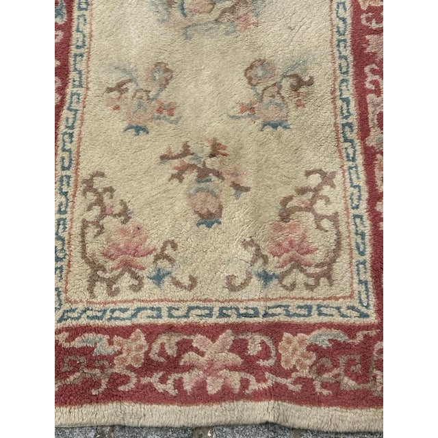 Vintage Chinese Hand Tufted Rug, 1980s For Sale - Image 6 of 11