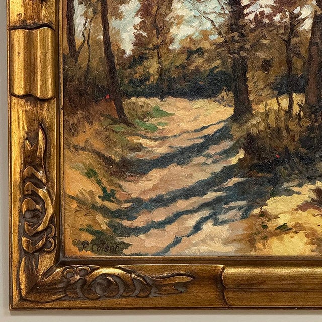 Framed Oil Painting on Canvas by Pierre Colson (1930-?) 'A Ray of Sunshine' For Sale - Image 10 of 16