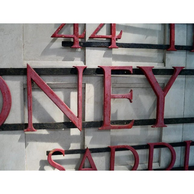 Antique Bronze Shop Display Sign, Set of 3 For Sale - Image 4 of 8