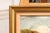 French 19th Century Framed Oil On Panel Painting Depicting a Village by the Sea For Sale - Image 9 of 12