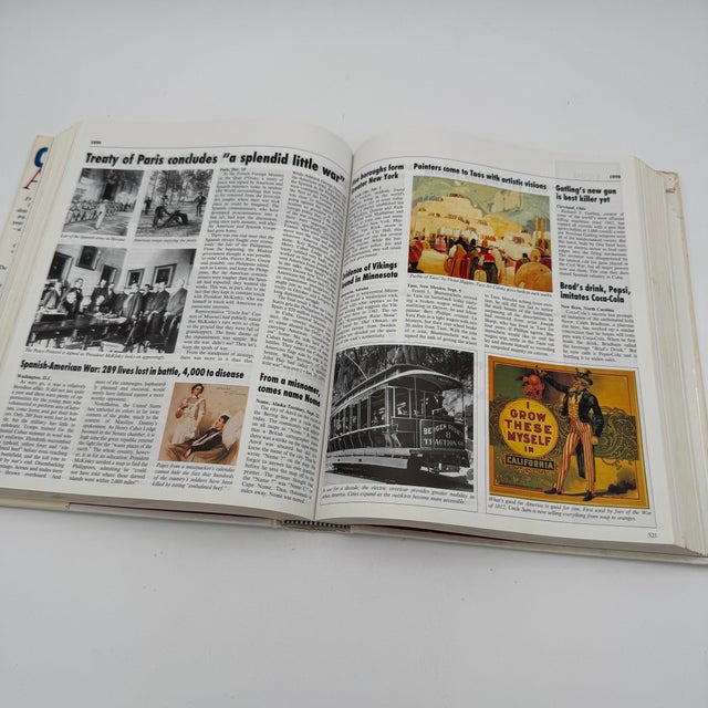 Chronicle of America From Prehistory to Today 1995 Coffee Table Book Dorling Kindersley Dust jacket has done its job. It...