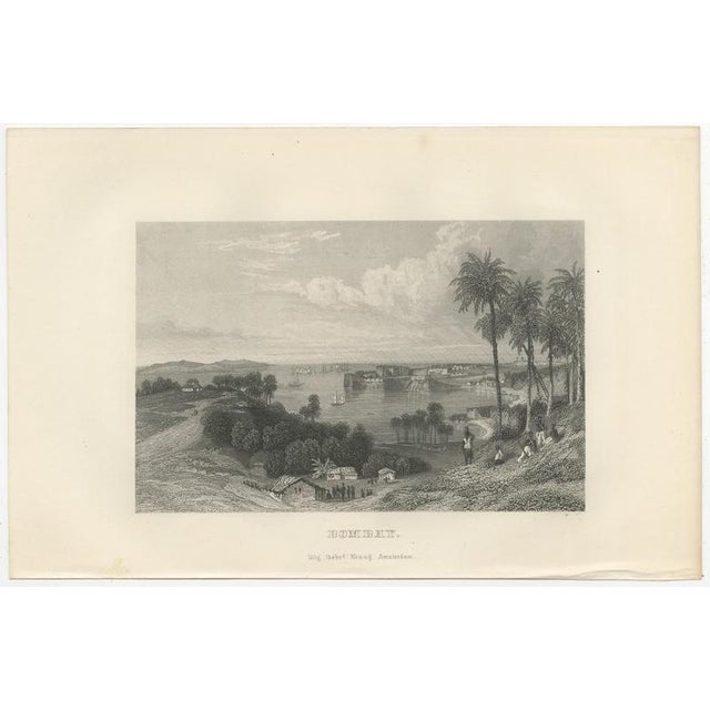 Bombay Harbor and Fort from the Hills, 1859, Paper For Sale - Image 3 of 9