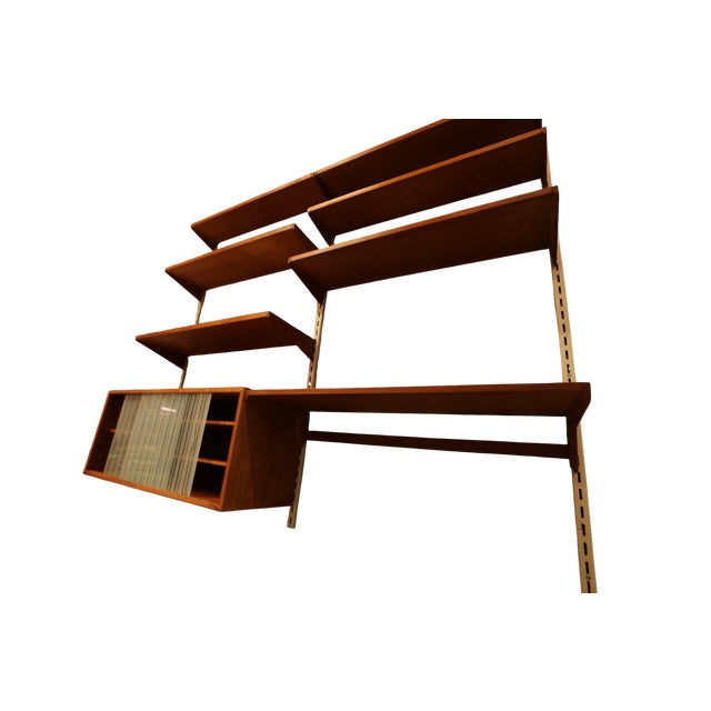Vintage Shelving System in Teak with Display Cabinet, 1960s For Sale - Image 13 of 18