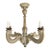 Italian Six-Light Painted and Giltwood Chandelier For Sale