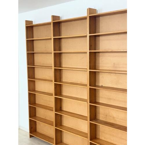 Contemporary Large Vintage Shelving Unit in Pine, 1960s For Sale - Image 3 of 18