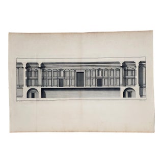 Antique Original 18th Century Print of Hotel De Chavannes, Paris, by Artist Desproux For Sale
