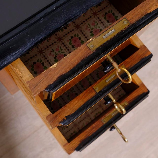 Mid-Century Modern Writing Desk with Drawers, Italy, 1950s For Sale - Image 13 of 18