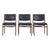 Wooden Chairs with Leatherette Upholstery, Italy, 1960s, Set of 3 For Sale
