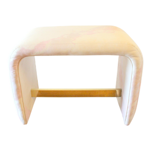 1970s Mid Century Modern Milo Baughman Style Ottoman Bench