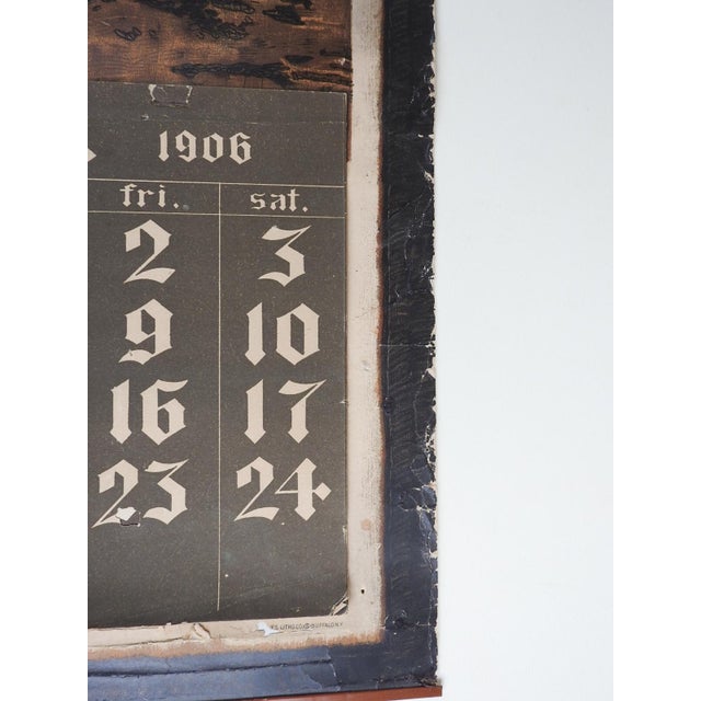 1906 Knight on Horse Niles Bement Pond Co Advertising Calendar Lithograph For Sale In Seattle - Image 6 of 12