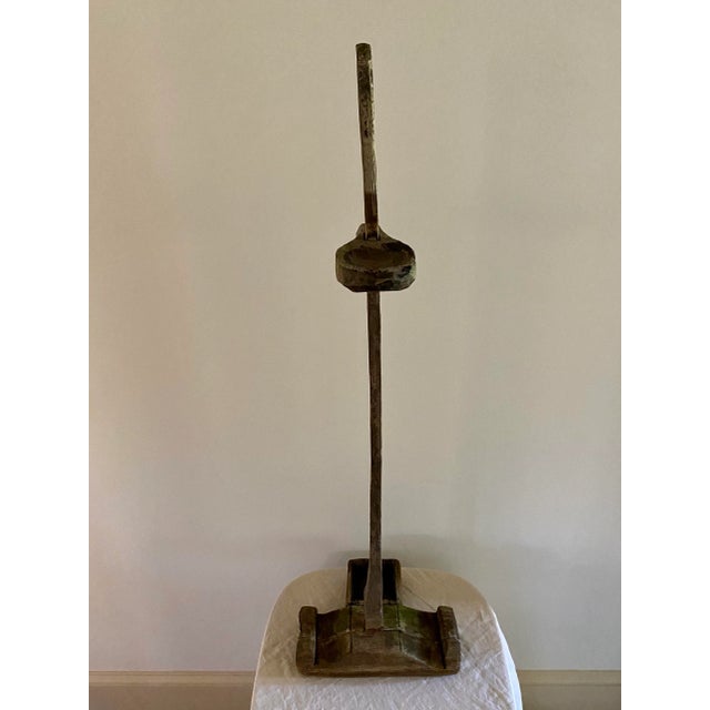Antique Oil Lamp Stand For Sale - Image 9 of 11