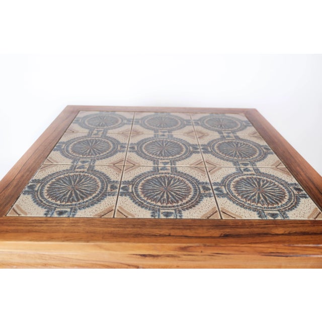 Rosewood Coffee Table with Danish Tiles, 1960s For Sale - Image 6 of 16