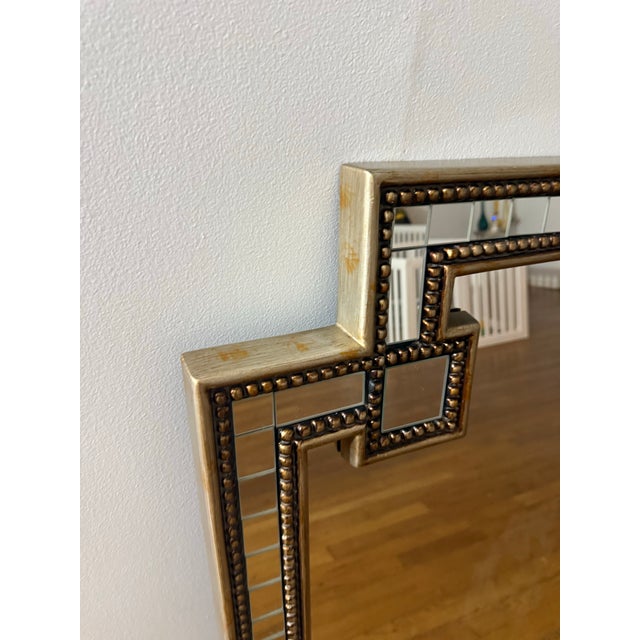 John-Richard John-Richard Collection Mosaic Mirror – Gold & Silver Leaf For Sale - Image 4 of 7