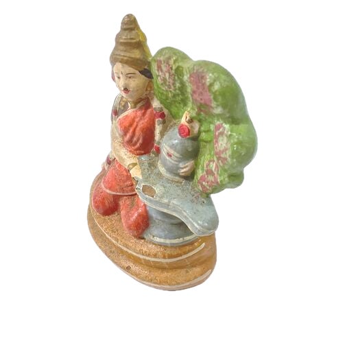 Antique Indian snake handler deity figurine. No maker's marks.