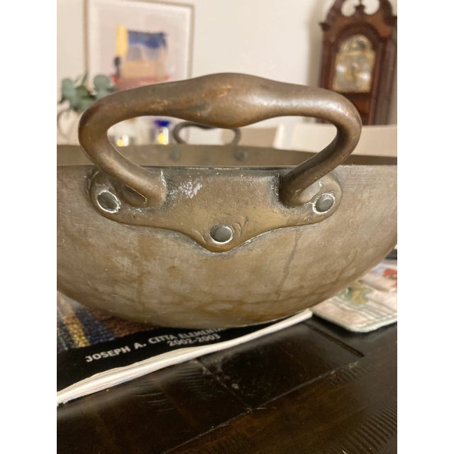 Antique Copper Hand Hammered Bowl For Sale - Image 17 of 18
