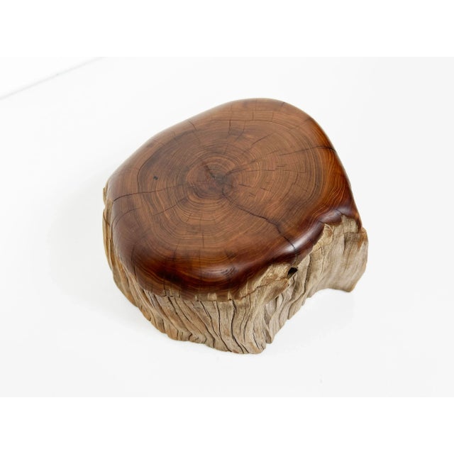 Vintage Natural Edge Hand Made Wooden Box For Sale - Image 4 of 11