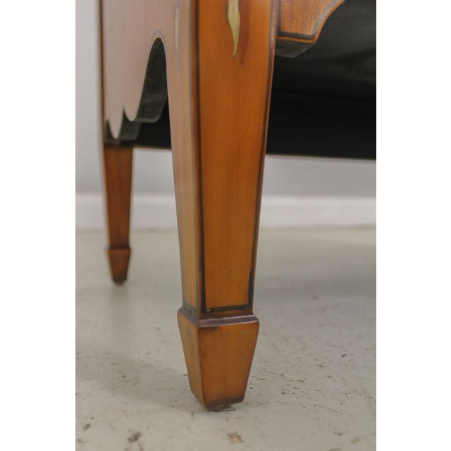 Wood Maitland Smith Adams Paint Decorated Satinwood Chest For Sale - Image 7 of 13