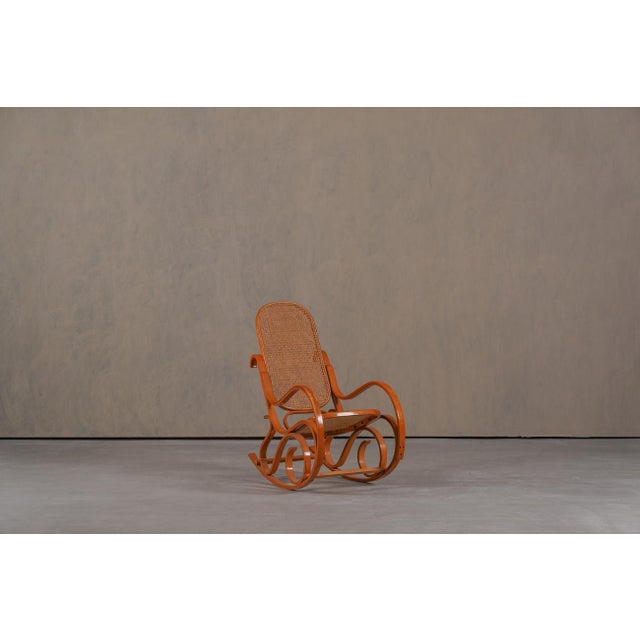 Vintage Bentwood Rocking Chair by Luigi Crassevig, Italy, 1970s For Sale - Image 16 of 16