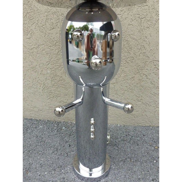Modern 1970s Vintage Chrome Torino Style Robot Lamp For Sale - Image 3 of 7