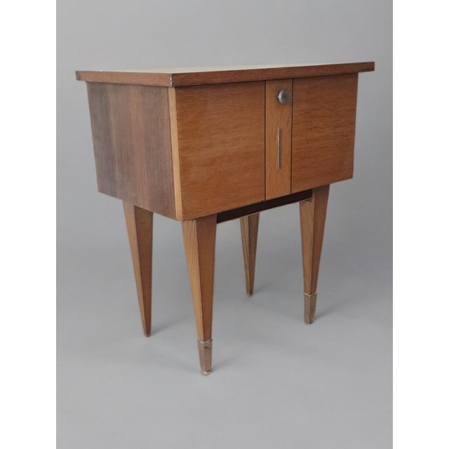 Mid-Century Modern Mid-Century Modern French Nightstand, 1950s For Sale - Image 3 of 8