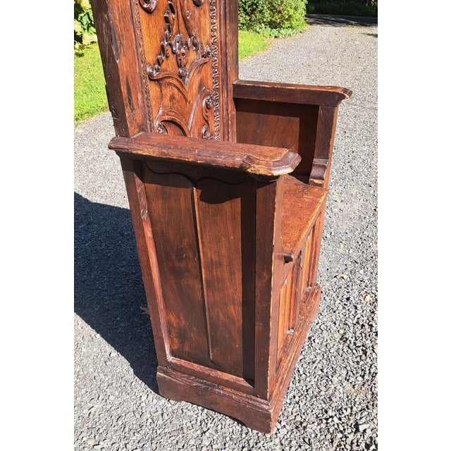 Early 19th Century Antique Throne Chair For Sale - Image 9 of 12