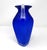 1980s S. Newell Hand-Blown Satin Blue & Clear Glass Amphora Style Vase For Sale - Image 5 of 9
