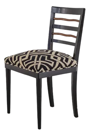 Mid-Century Chair in Walnut Wood, 1940s