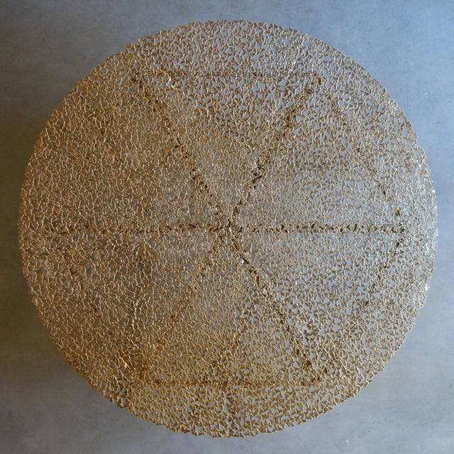 Jean Cast Butterfly Indoor or Outdoor Coffee Table in White Bronze by Fred & Juul For Sale - Image 9 of 14