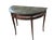 Mid 18th Century Massive Antique Demilune Mahogany Console Table With Green Marble Top – Louis XVI Neoclassical / George III Style Entryway Fretwork Accent Table For Sale - Image 5 of 12