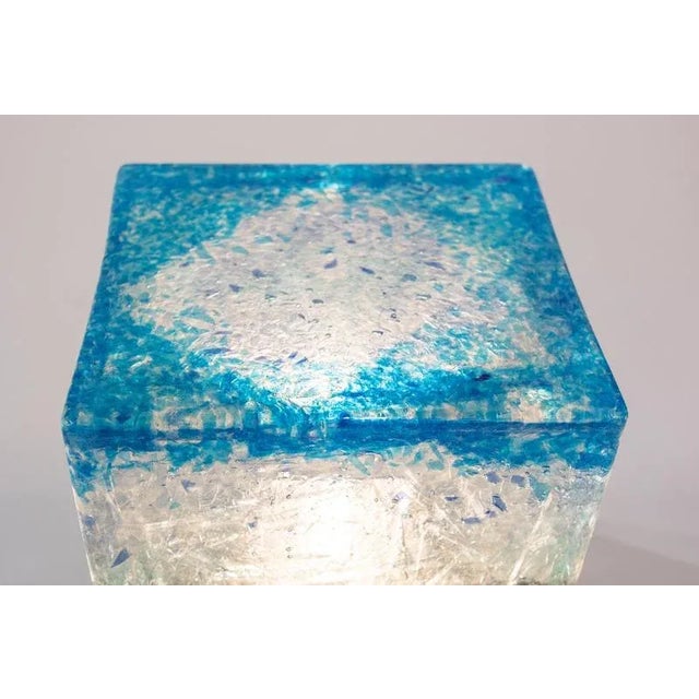 Ocean Murano Waste Side Table by Hillsideout For Sale - Image 11 of 12