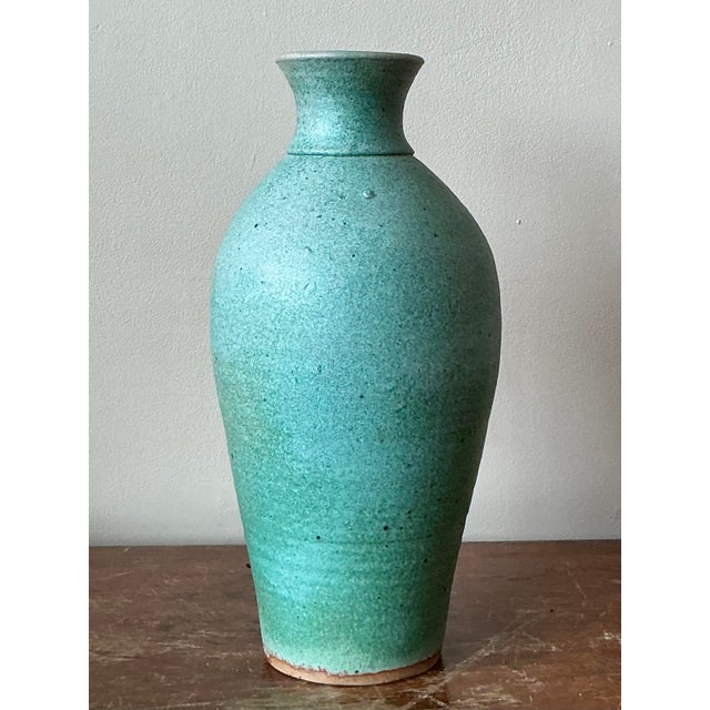 Vintage Boho Studio Pottery Vase For Sale In West Palm - Image 6 of 6