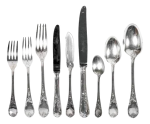 Marly Cutlery Set in Silver Metal from Christofle, 1920s, Set of 108