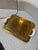 Metal Italian Mid-Century Brass Serving Tray With Tusk Handles, 1970s For Sale - Image 7 of 7