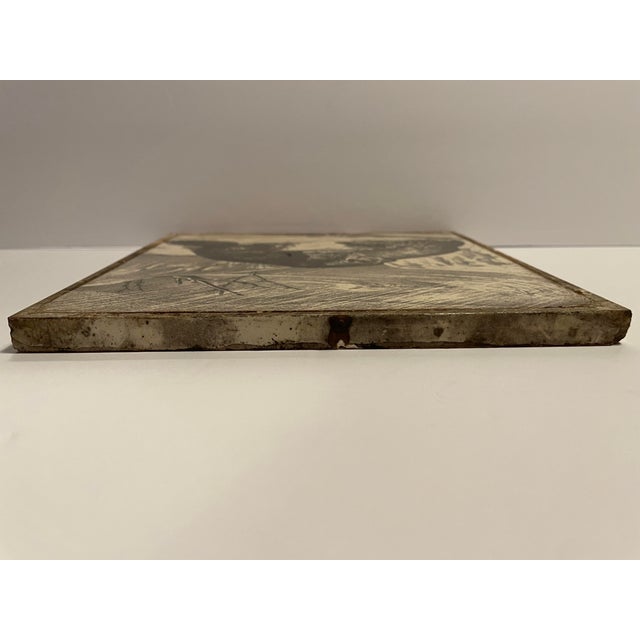 Late 19th Century 1870s Edwin Landseer Stoke on Trent Fireplace Tile For Sale - Image 5 of 6