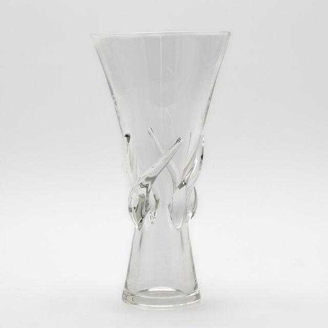 This exquisite Steuben vase is a masterful example of mid-20th century American studio glass, dating to circa 1959. Hand-...
