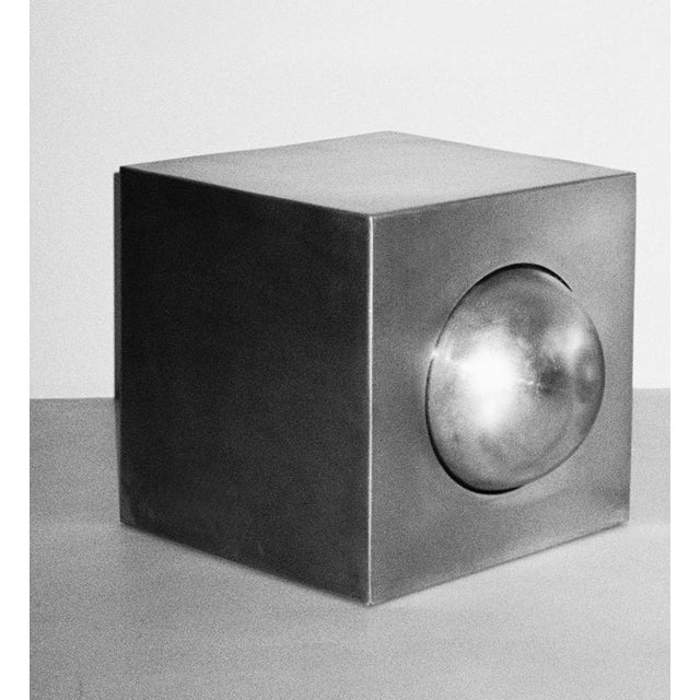 Alea Decorative Small Object 2 in Brushed Stainless Steel by Valeria Vasi For Sale - Image 9 of 12
