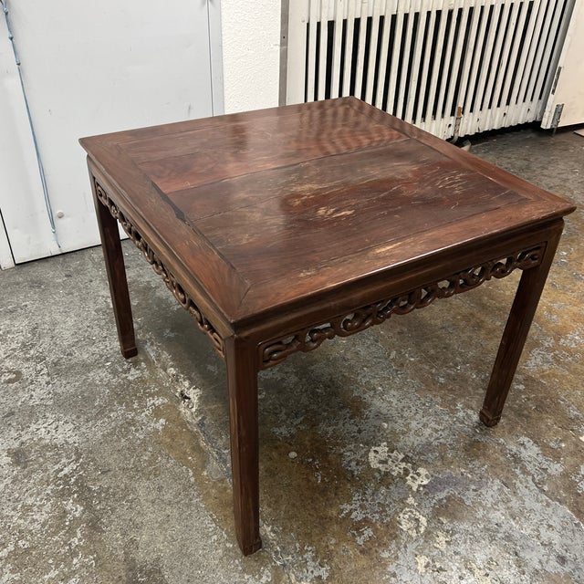 Chinese Antique Chinese Blackwood Mahjong Table, Circa 1820 For Sale - Image 3 of 12