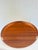 Wood Vintage Danish Modern Round Teak Serving Tray With Cutout Handles, Marked Fh Denmark For Sale - Image 7 of 13