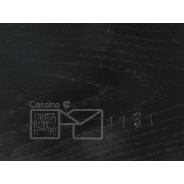 Black-Stained Ash Table by Charles R. Mackintosh for Cassina, 1970s For Sale - Image 13 of 14