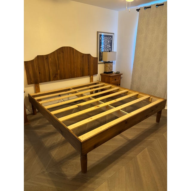 This custom made king size bed frame is a beautifully handcrafted piece made from 100% solid wood designed to last for...