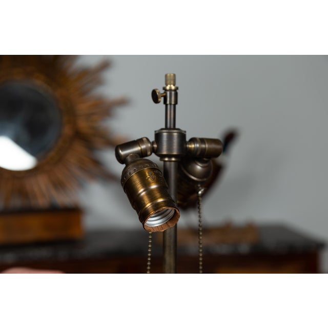 1880s English Wooden Barrels with Coat of Arms Made into Table Lamps - a Pair For Sale - Image 10 of 12
