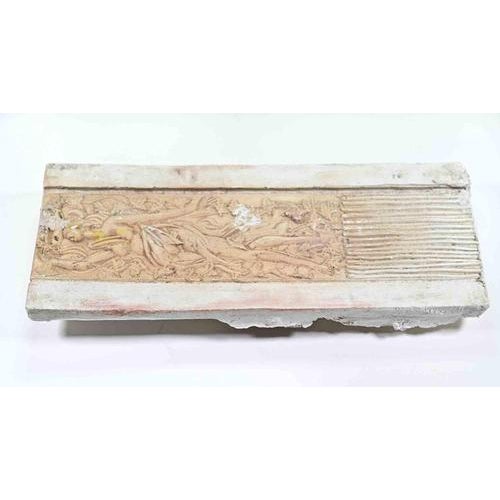 Painting on cement panel realized in the mid-20th Century. Good condition, with minor losses.