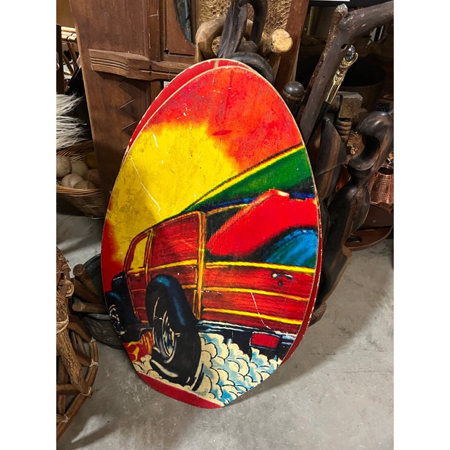 American Pair Wooden Vintage Skimboards For Sale - Image 3 of 8