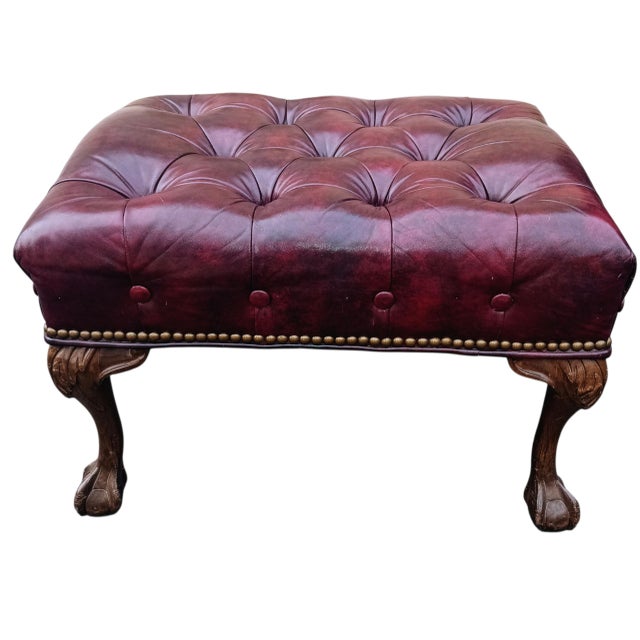 Elevate Your Living Space With the Timeless Elegance of This Exquisite Chesterfield Leather Set by Brandon Furniture of Nc. For Sale - Image 9 of 12