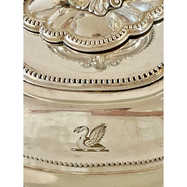 Metal Vintage Engraved Houston Country Club Trophy by Mappin & Webb English Sheffield Plate Serving Dish For Sale - Image 7 of 17