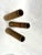 Wood Vintage Industrial Spool Candle Holders - Set of 3 For Sale - Image 7 of 12